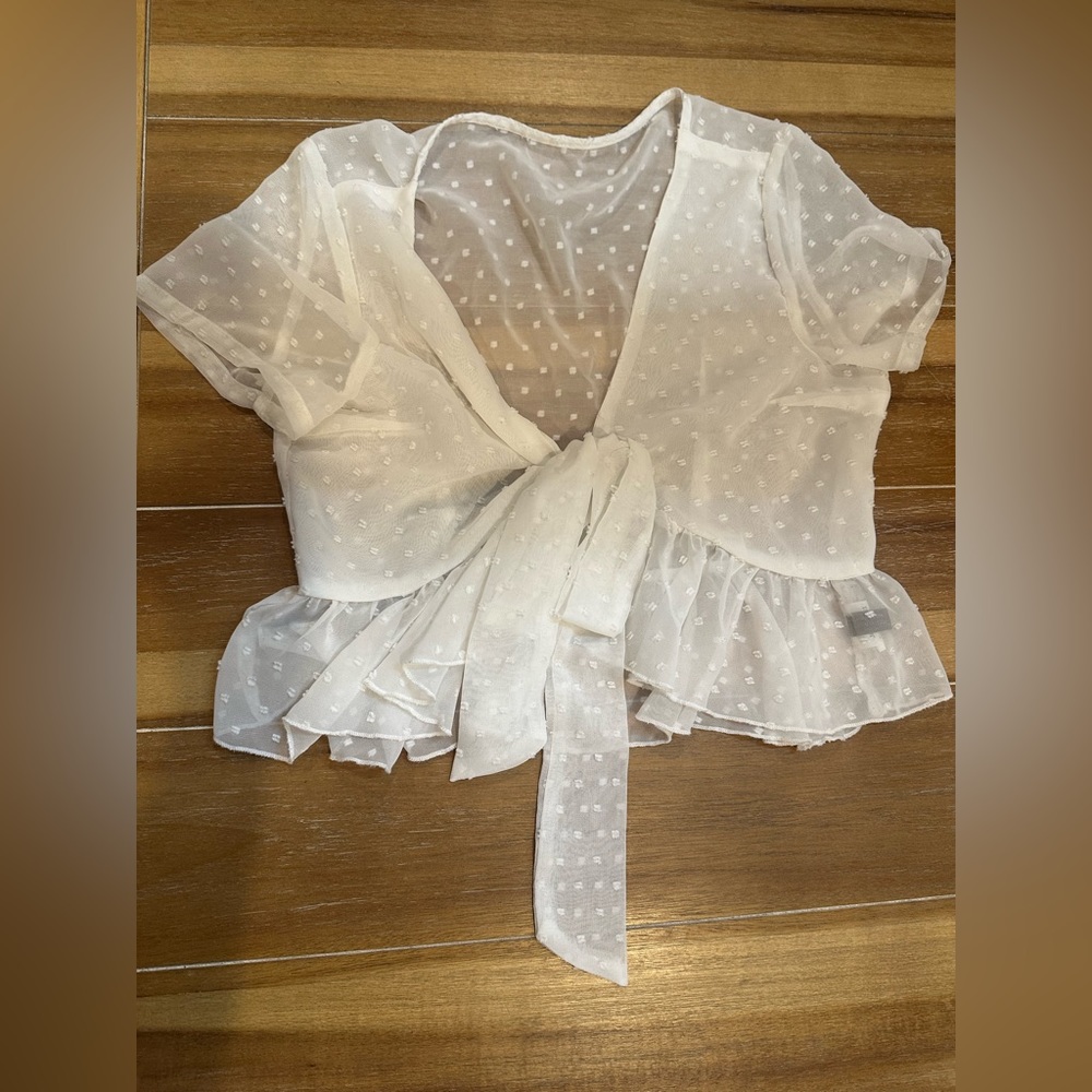 White Sheer Bathing Suit Cover Up